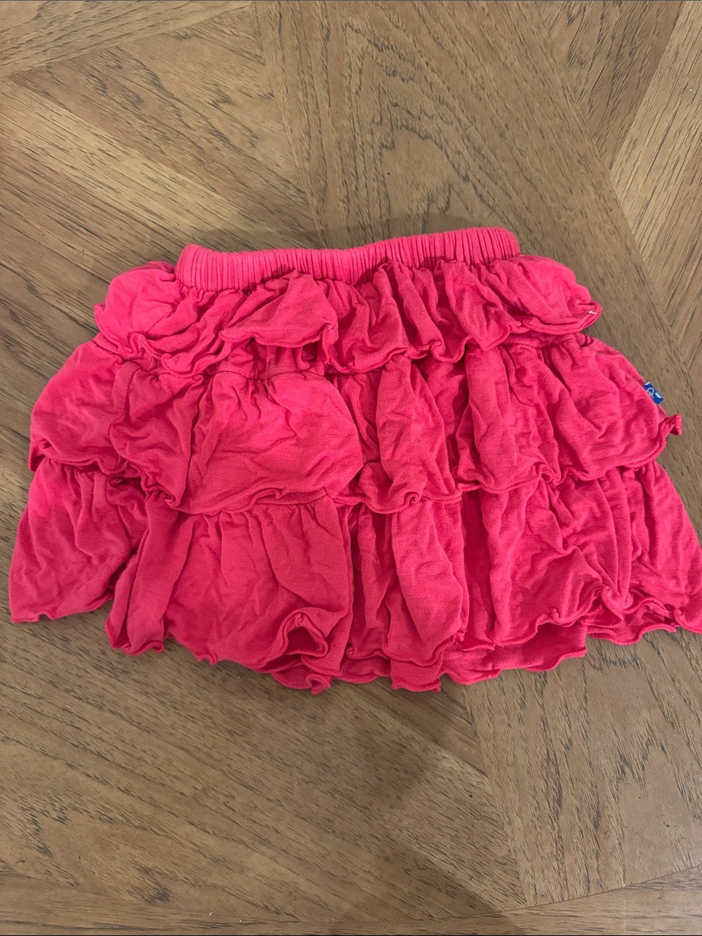Kickee Pants Ruffled Tier Skirt - Hot Pink